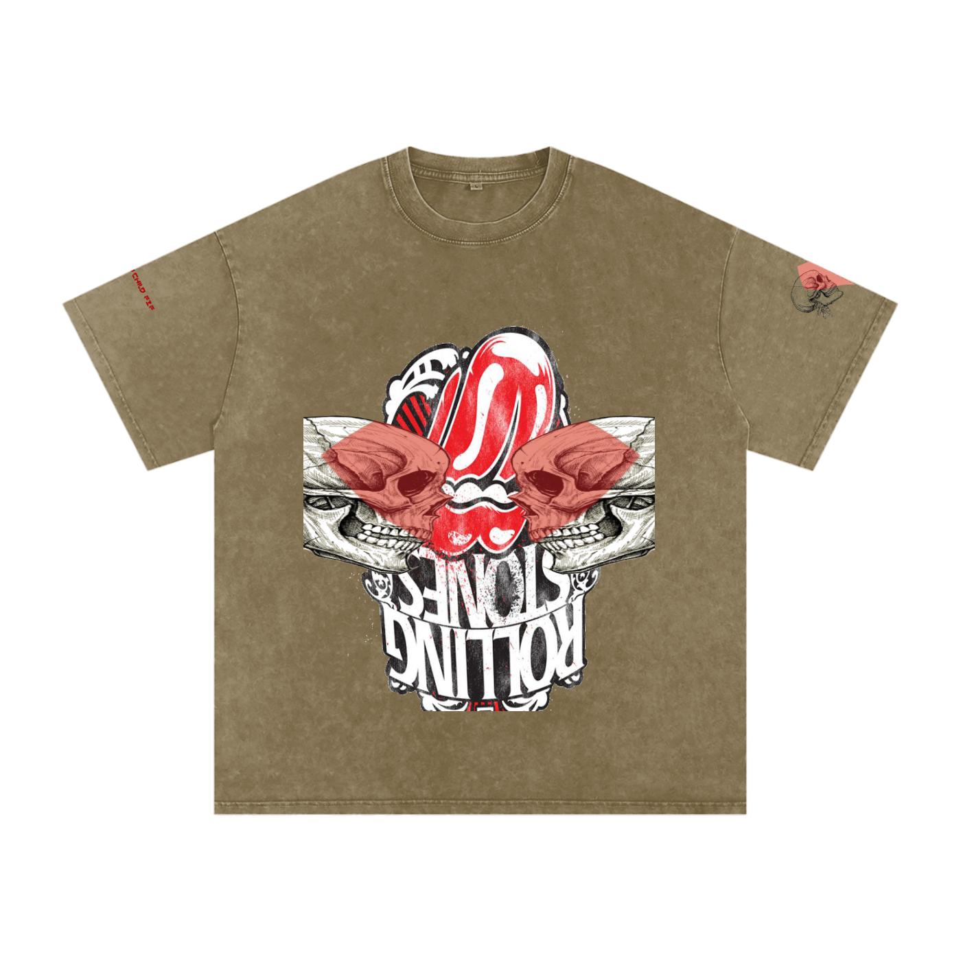 Snow Washed Oversized Cotton T-Shirt